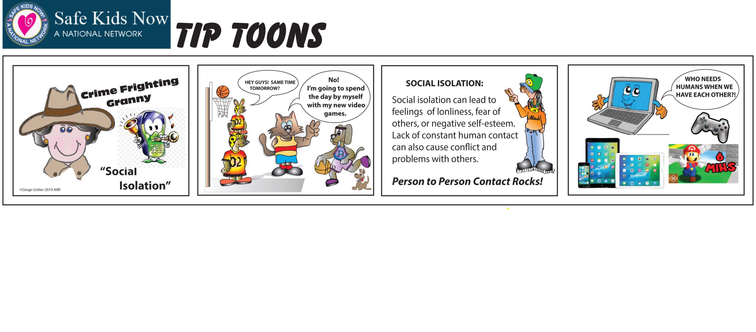 Social Isolation Comic Strip