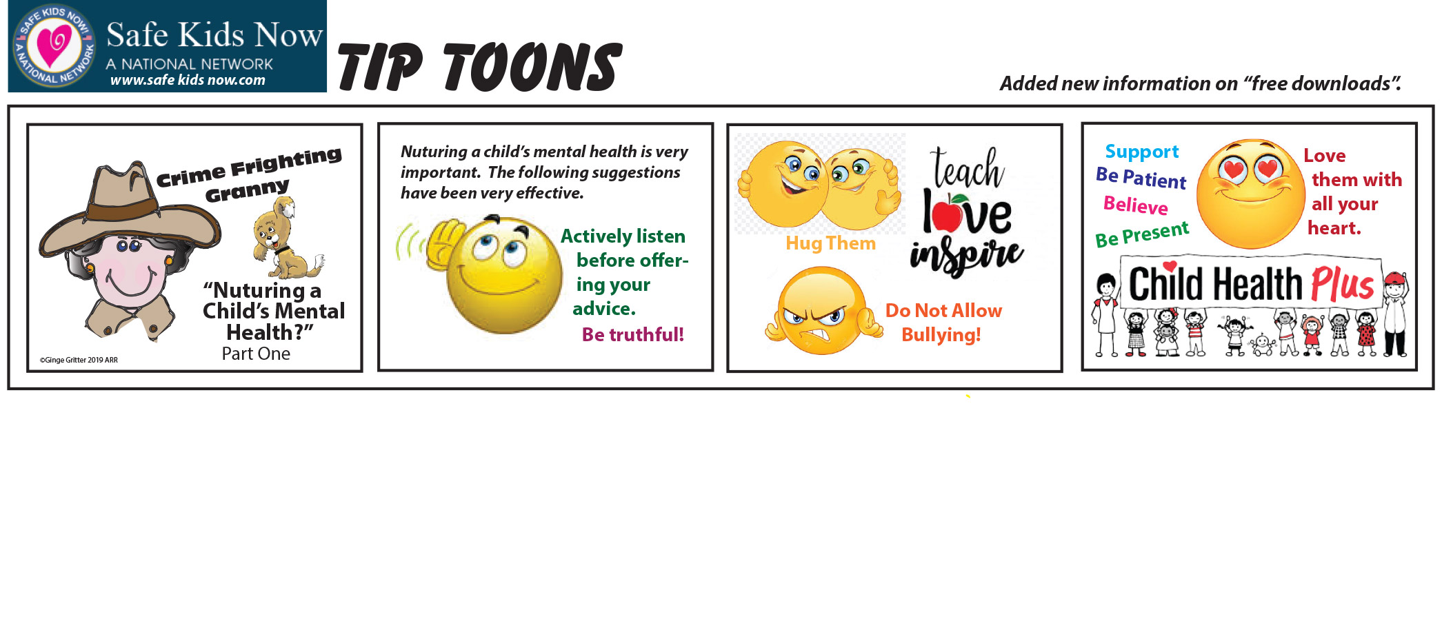 Mental Health Kids Tip Toons